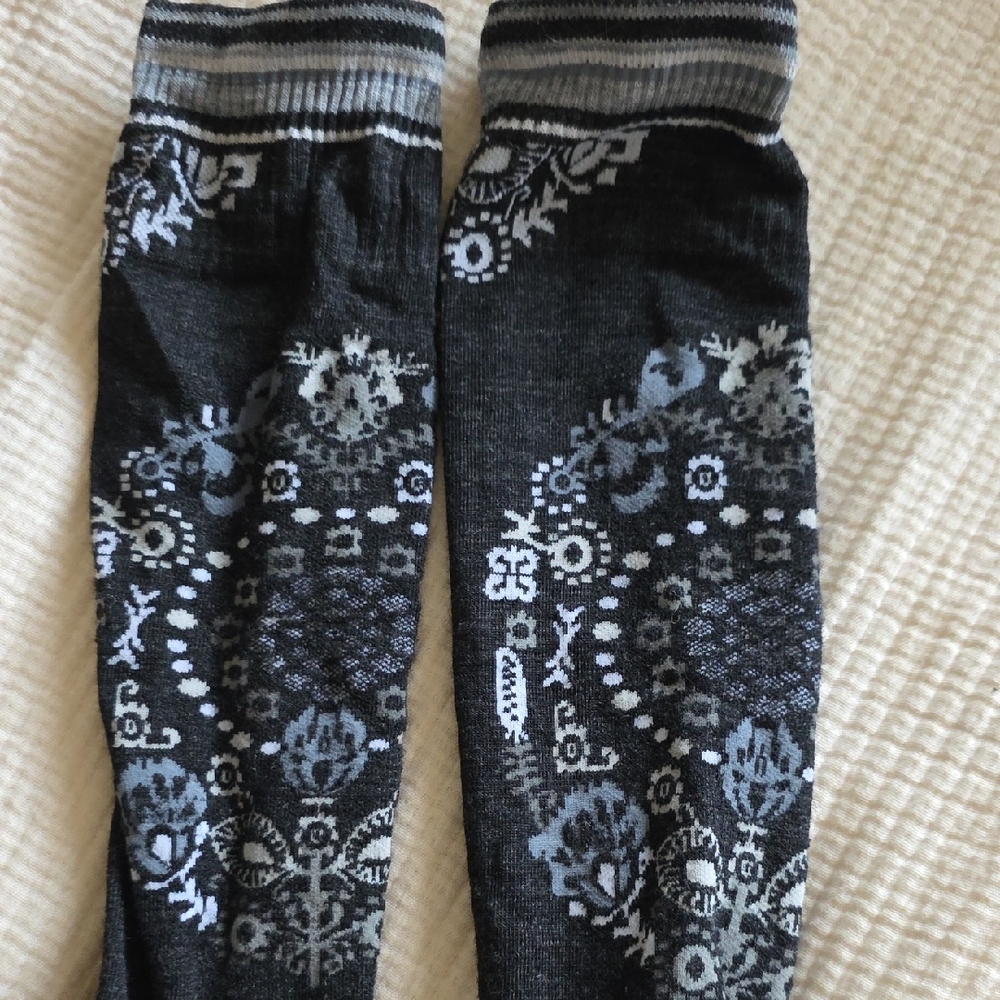 Smartwool Socks - Patterned Black And Gray - image 1